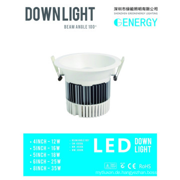 2015 europäischen amerikanischen standard 4 zoll 6 zoll 8 zoll TÜV CE GS zustimmung COB und üblichen led-downlight